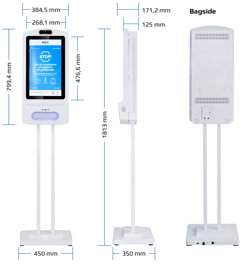 gulvmodel dimensioner